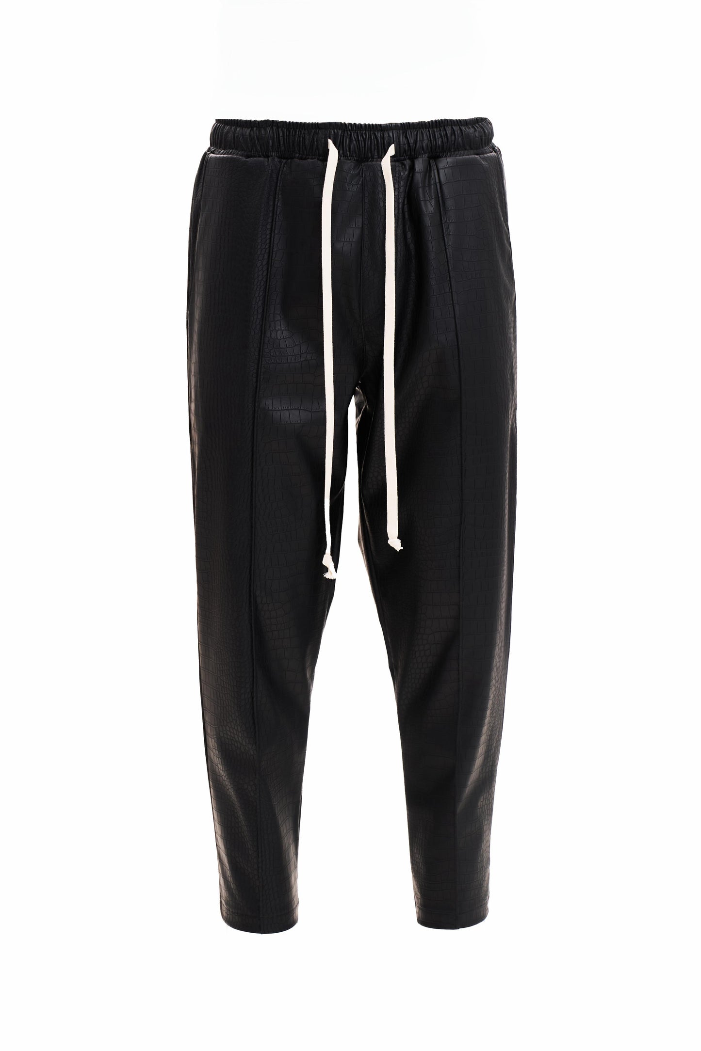 Pantaloni negri din piele