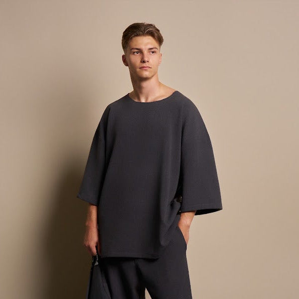 TRICOU SUPRADIMENSIONAT GRI ANTRACIT