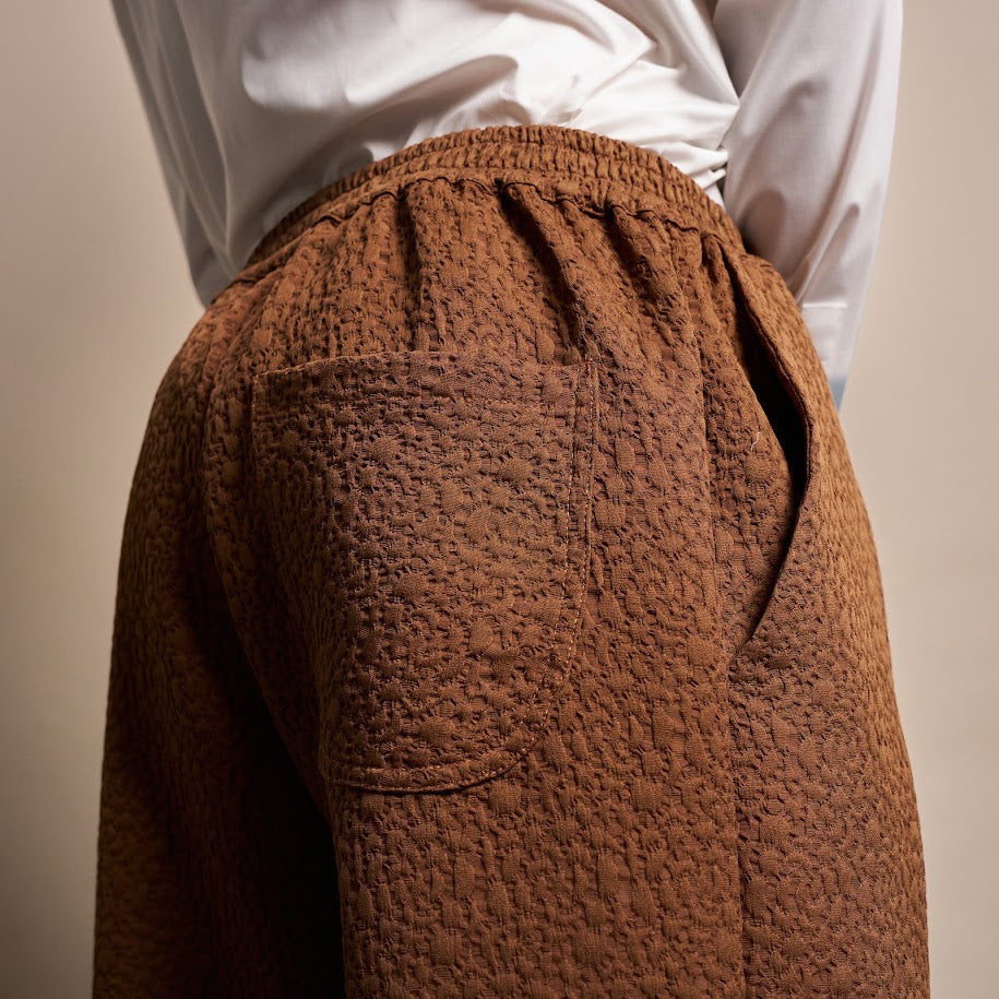 PANTALONI LARGI MARO TEXTURAT