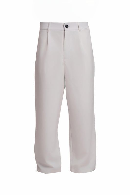 Pantaloni albi essential