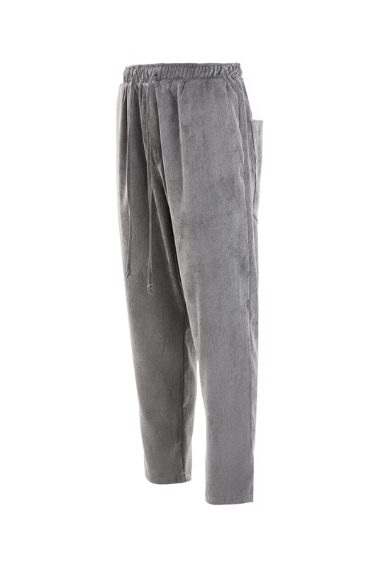 Pantaloni gri cu textură fină