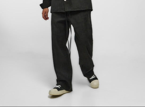 PANTALONI PREMIUM CU CROIALĂ FLUIDĂ – DARK EDITION