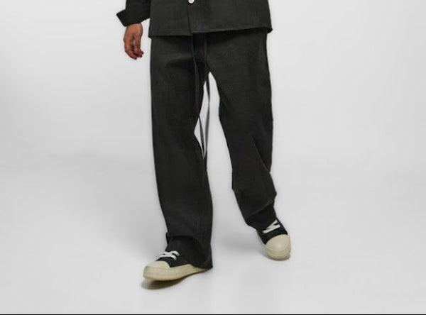 PANTALONI PREMIUM CU CROIALĂ FLUIDĂ – DARK EDITION